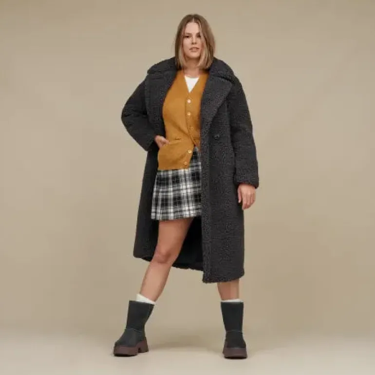 Abrigos largos en tejido peluche UGG Gertrude Long Teddy coat