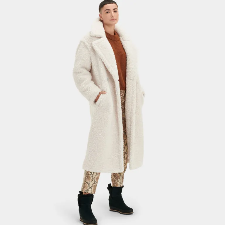 Abrigos largos en tejido peluche UGG Gertrude Long Teddy coat