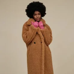 Abrigos largos en tejido peluche UGG Gertrude Long Teddy coat