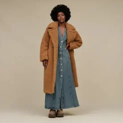 Abrigos largos en tejido peluche UGG Gertrude Long Teddy coat