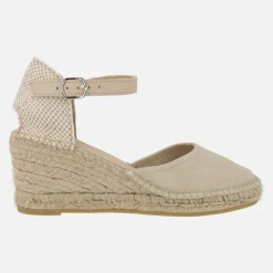 ALPARGATAS BEIGE DE YUTE CON PALA EN ALGODÓN ORGÁNICO COLOR LUZ