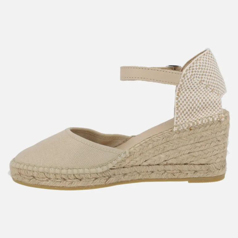 ALPARGATAS BEIGE DE YUTE CON PALA EN ALGODÓN ORGÁNICO COLOR LUZ