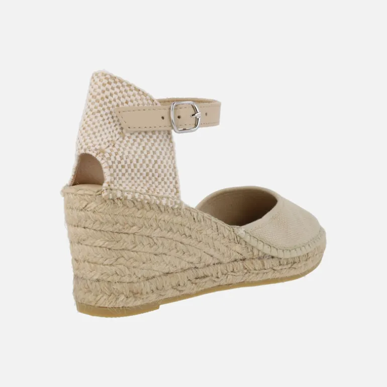 ALPARGATAS BEIGE DE YUTE CON PALA EN ALGODÓN ORGÁNICO COLOR LUZ