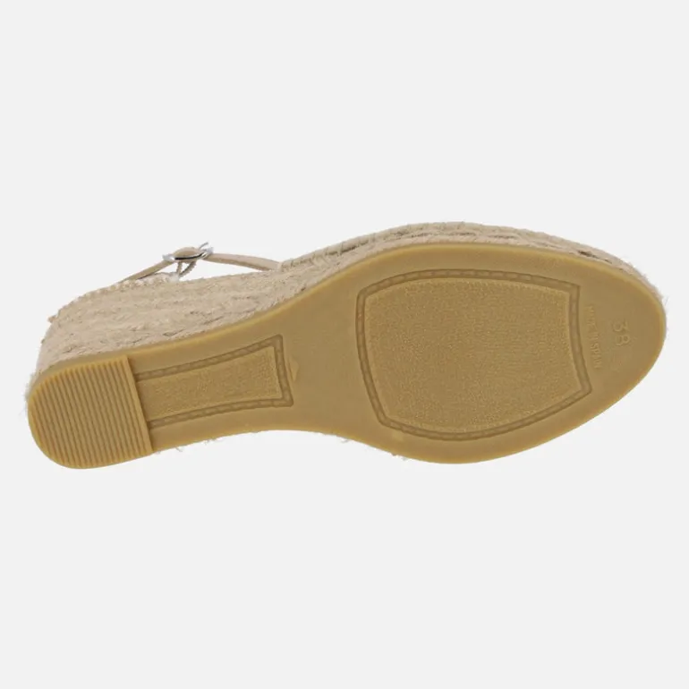 ALPARGATAS BEIGE DE YUTE CON PALA EN ALGODÓN ORGÁNICO COLOR LUZ