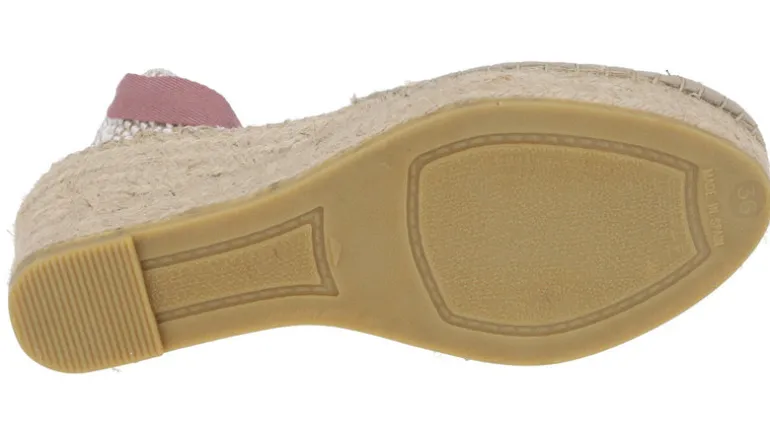 Alpargatas campesinas de cruadros vichy con cintas para mujer