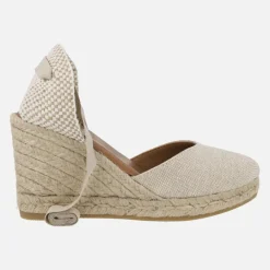 Alpargatas de lino con cintas para mujer Viguera