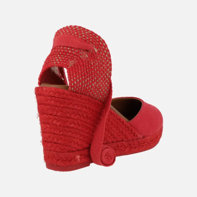 Alpargatas de lino con cintas para mujer Viguera