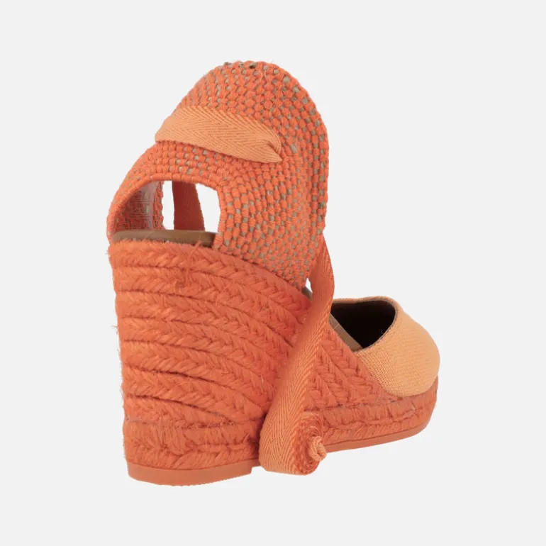 Alpargatas de lino con cintas para mujer Viguera