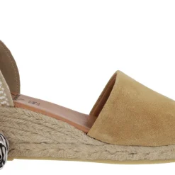 Alpargatas de serraje con cintas estampadas