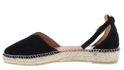 Alpargatas de serraje planas con pulsera para mujer