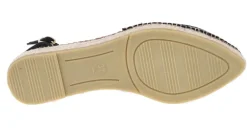 Alpargatas de serraje planas con pulsera para mujer