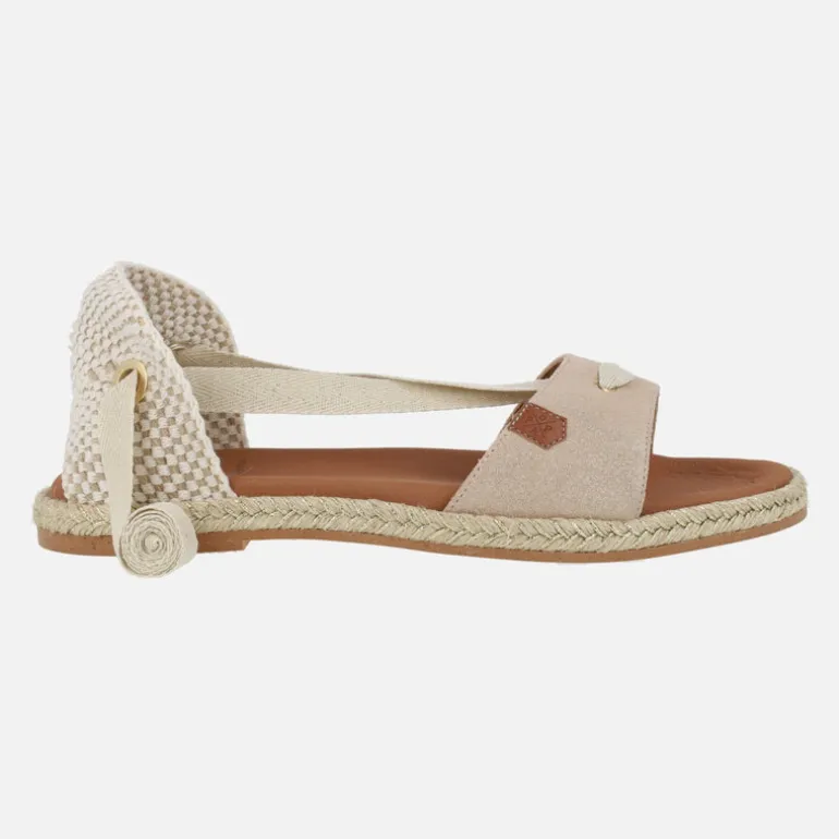 ALPARGATAS PLANAS CON CINTAS CAPRI BOREAL