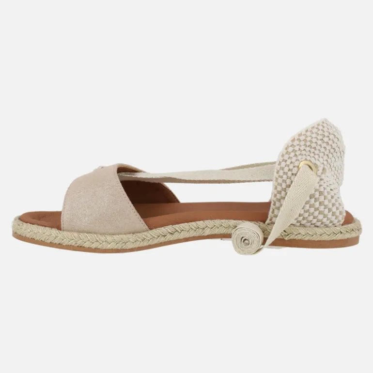 ALPARGATAS PLANAS CON CINTAS CAPRI BOREAL