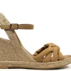 Alpargatas trenzadas color beige para mujer