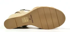 Alpargatas trenzadas color beige para mujer