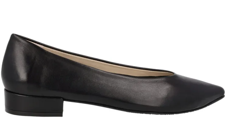 Bailarinas de piel Bluma con tacones forrados de 2 cms