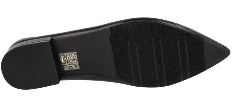 Bailarinas de piel Bluma con tacones forrados de 2 cms