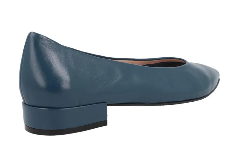 Bailarinas de piel Bluma con tacones forrados de 2 cms
