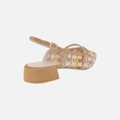 Bailarinas destalonadas Amisanti-X en tejido efecto crochet