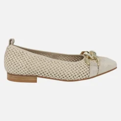 Bailarinas en combinado de rejilla y ante Tritus Beige