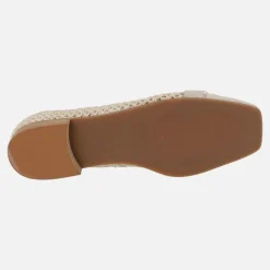 Bailarinas en combinado de rejilla y ante Tritus Beige