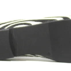 Bailarinas en combinado de cebra y charol negro