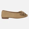 Bailarinas en serraje camel con lazo