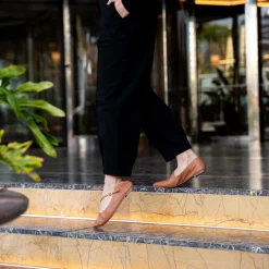 Bailarinas merceditas de piel planas con tira al empeine