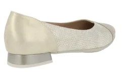 Bailarinas multimaterial en combinado beige