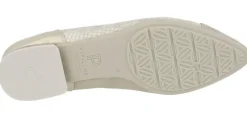 Bailarinas multimaterial en combinado beige