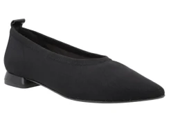 Bailarinas negras de licra con tacones forrados