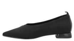 Bailarinas negras de licra con tacones forrados