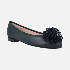 Bailarinas planas de piel Coral con moña