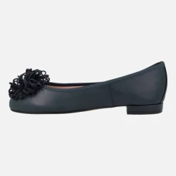 Bailarinas planas de piel Coral con moña
