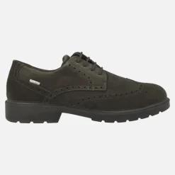 Blucher pala vega para hombre en serraje marrón con membrana GTX