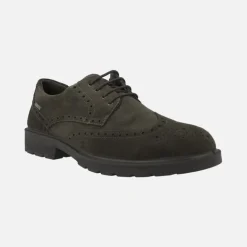 Blucher pala vega para hombre en serraje marrón con membrana GTX