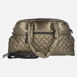 Bolsa de viaje en tejido acolchado metalizado