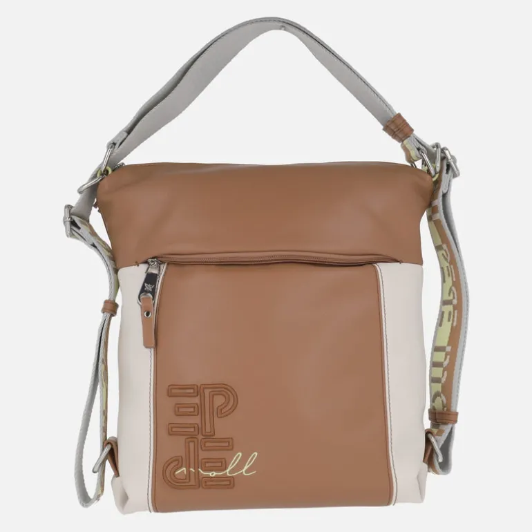 Bolsos - mochila Pepe Moll en combinado camel