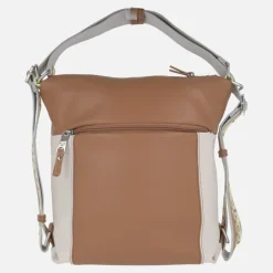 Bolsos - mochila Pepe Moll en combinado camel