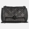 Bolsos acolchados Lotus con tapa y asa de cadena