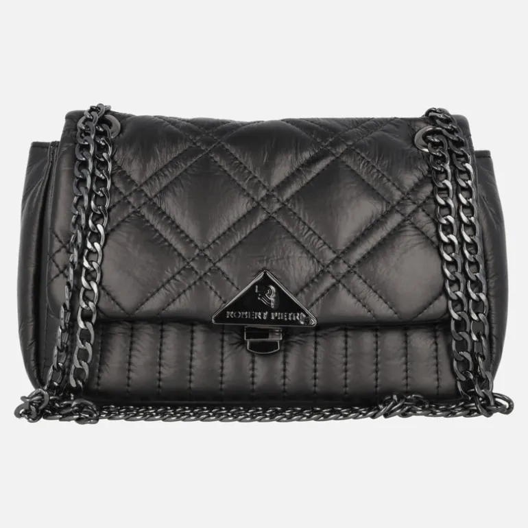 Bolsos acolchados Lotus con tapa y asa de cadena