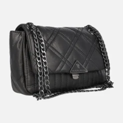 Bolsos acolchados Lotus con tapa y asa de cadena