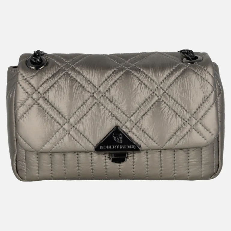 Bolsos acolchados Lotus con tapa y asa de cadena