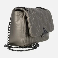 Bolsos acolchados Lotus con tapa y asa de cadena