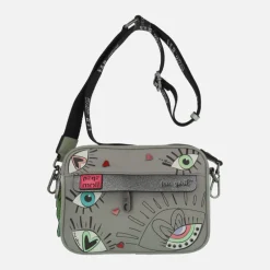 Bolsos bandolera con diseño de ojos y corazones