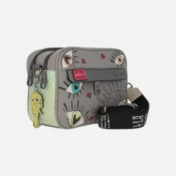 Bolsos bandolera con diseño de ojos y corazones