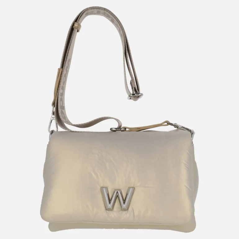 Bolsos bandolera Cosy en tejido acolchado platino