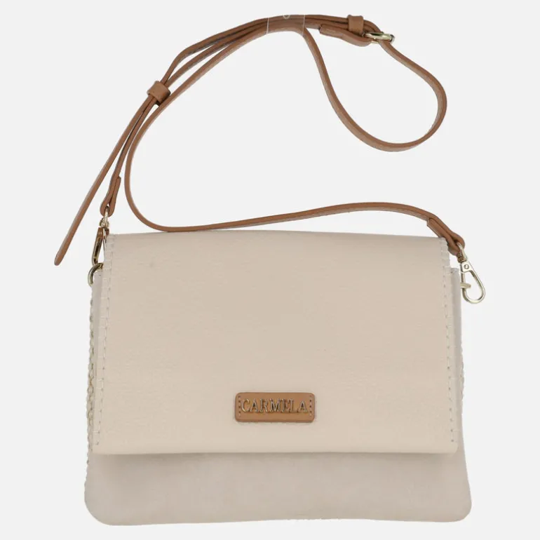 Bolsos bandolera de piel Carmela en combinado hielo