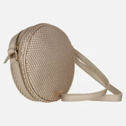 Bolsos bandolera en acabado trenzado Parkland platino