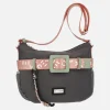 Bolsos bandolera en combinado Tri-grafito